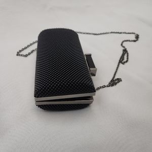 Jessica McClintock Black Beaded Evening Bag Clutch Purse,4x7